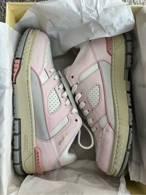 Axel Arigato Pink and White Chunky Low-Top Sneakers